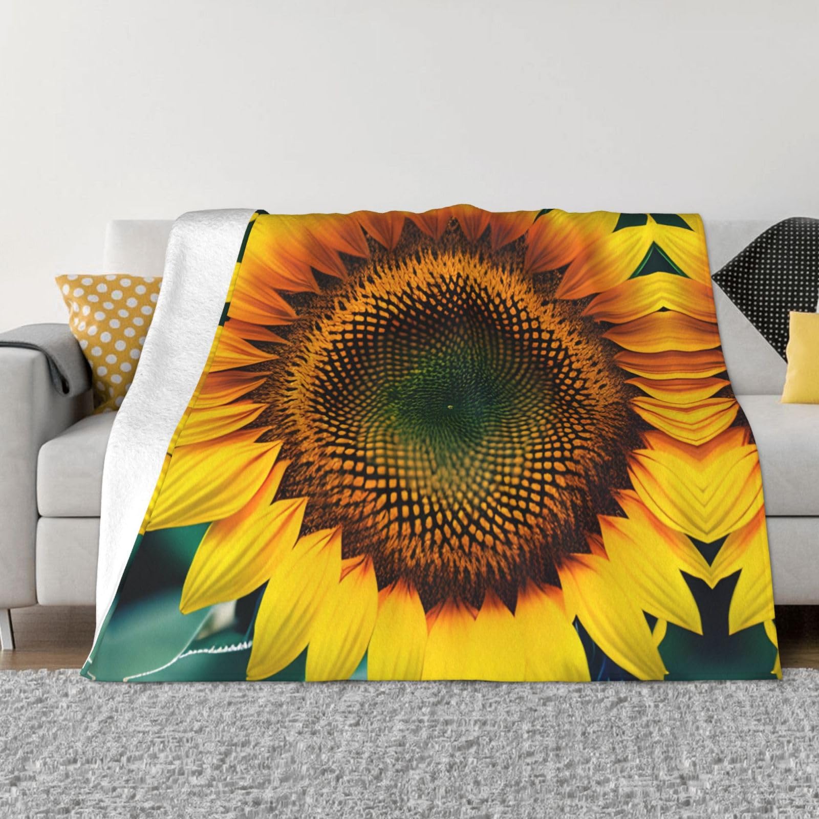 Couverture flanelle You Are My Sunshine plaid doux lit canapé