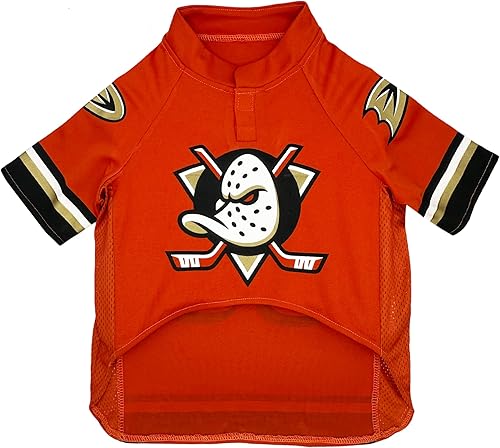 Miniatura 2 de Pets First NHL Anaheim Ducks - Camiseta para perros y gatos, talla XS. Deja que tu mascota sea un verdadero fanático de la NHL