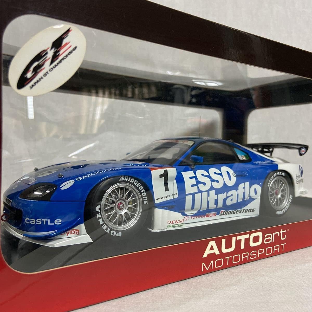 1円〜 オートアート 1/18 トヨタ スープラ JGTC 2003 ESSO ULTRAFLO #1