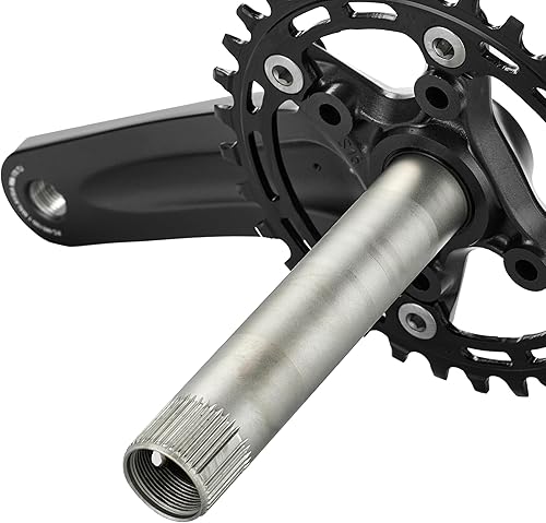 Miniatura 5 de Shimano Deore FC-M5100 Deore Juego de cadenas, 1011 velocidades, cadena 2.047 in, 32T, 6.693 in, Negro
