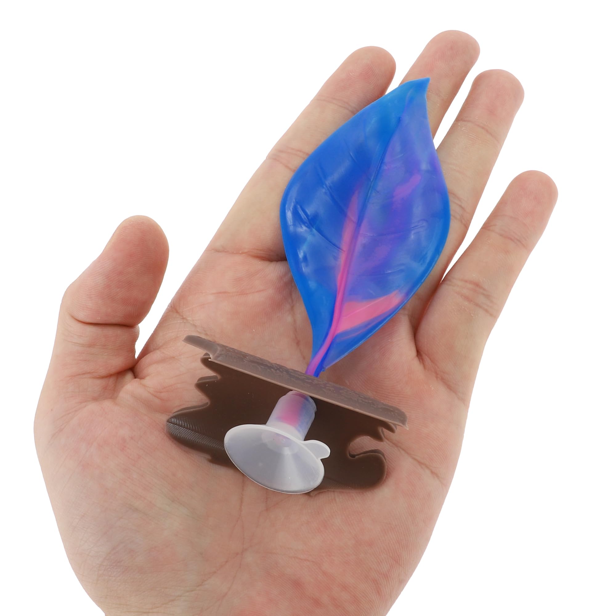 CAPASTEC Betta Fish Bed, Betta Leaf Bed, Silicone Betta Hammock, 1 Set, Blue - Image 2