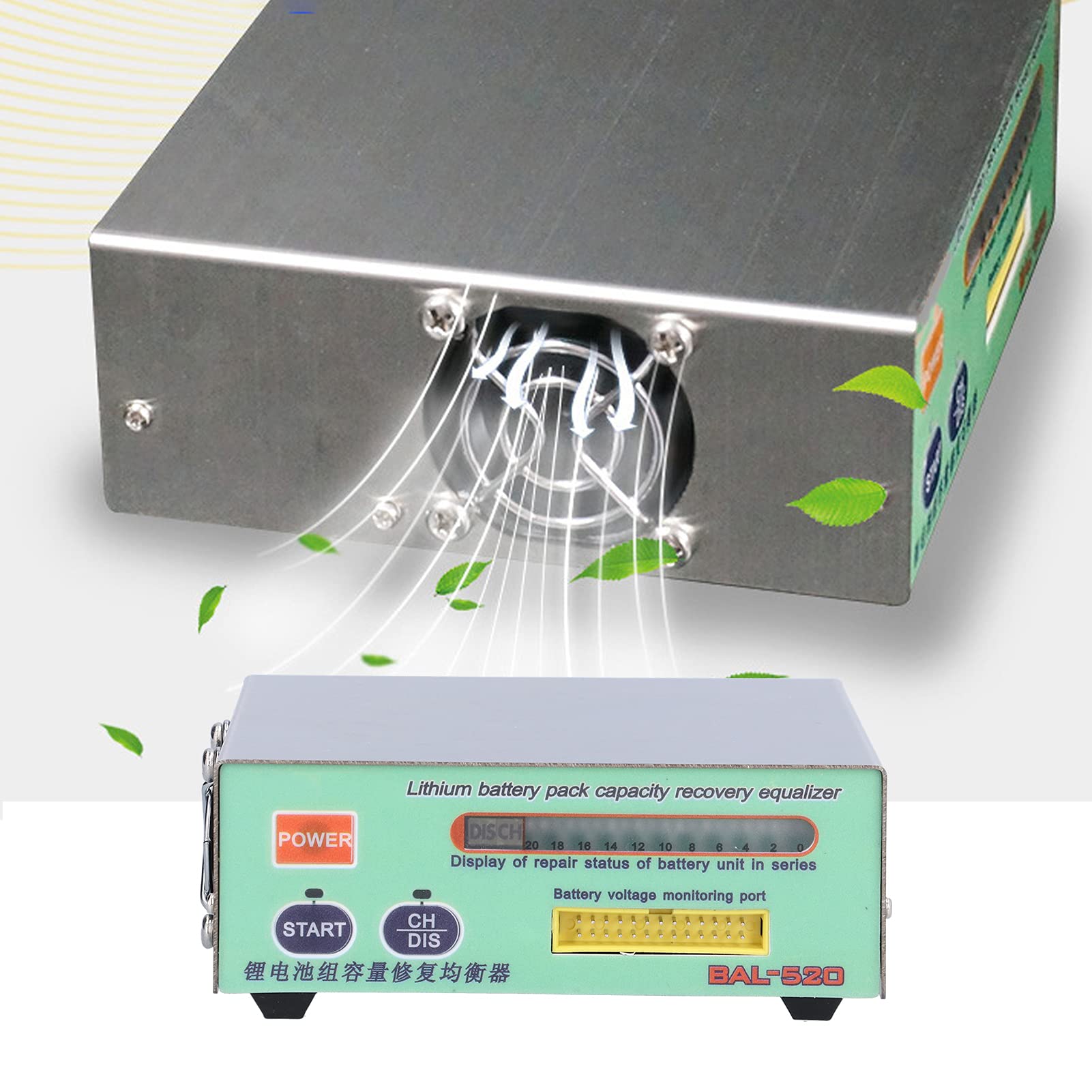 SUNKKO‑BAL‑520 5V Batería de Litio Ternaria Instrumento de Reparación de Equilibrio Ecualizador de Voltaje Dispositivo de Reparación de Presión Diferencial