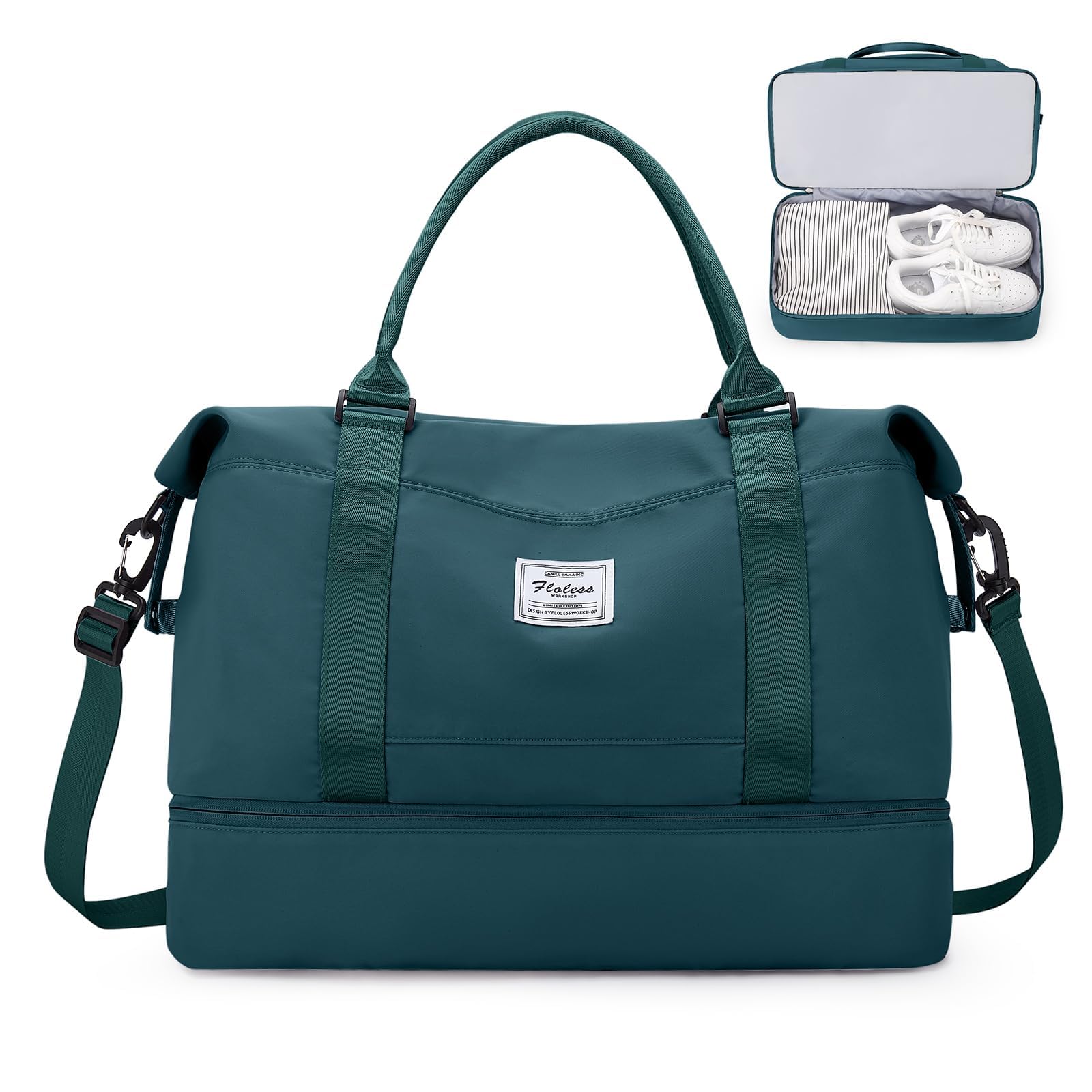 Reisetasche Damen Ryanair Handgepäck Tasche 40x30x20 Sporttasche Weekender Schwimmtasche Wasserdicht Easyjet 45x36x20 Travel Duffle Bag Fitnesstasche Trainingstasche Krankenhaustasche mit Schuhfach