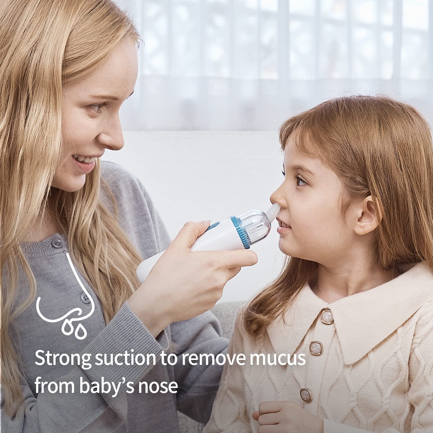 HuBDIC Medical Grade Infrared Non-Contact Forehead Thermometer + Nasal Baby Pro Nasal Aspirator Bundle : Baby