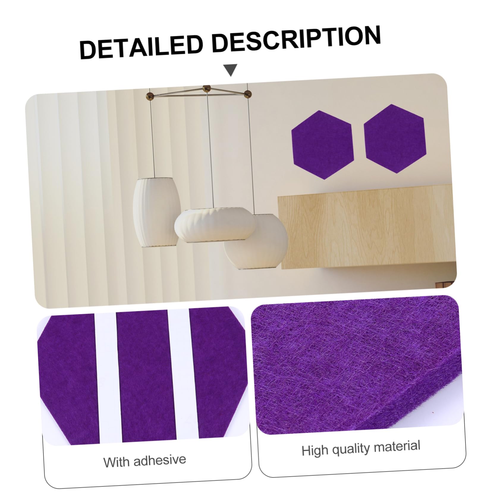 FUNOMOCYA Decorative Picture Wall Home Felt Message Board Multi-Functional Wall Decor