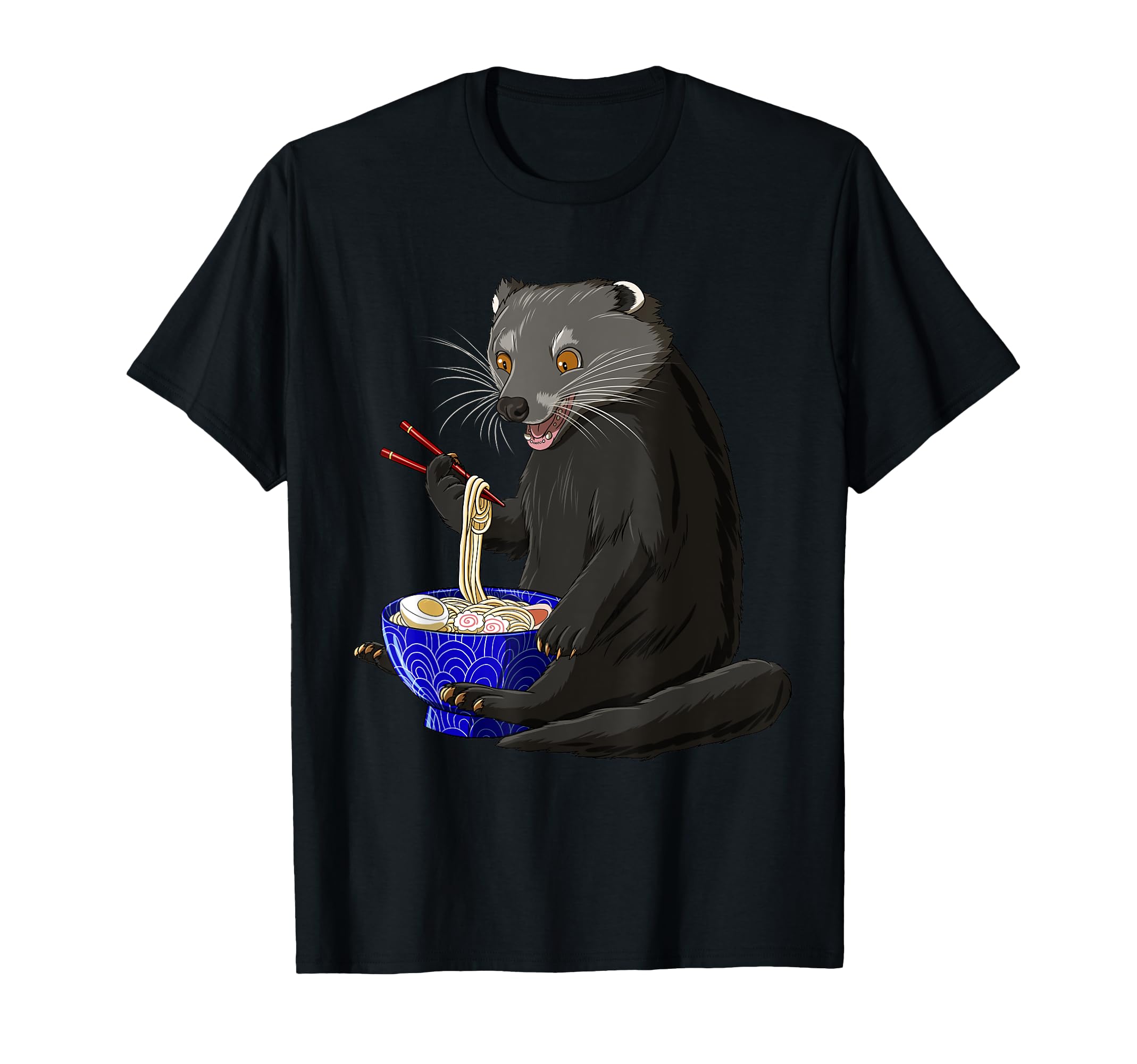 Funny Japanese Kawaii Ramen Binturong T-Shirt