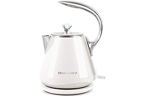 Elite Gourmet Electric Kettle with No Plastic Interior