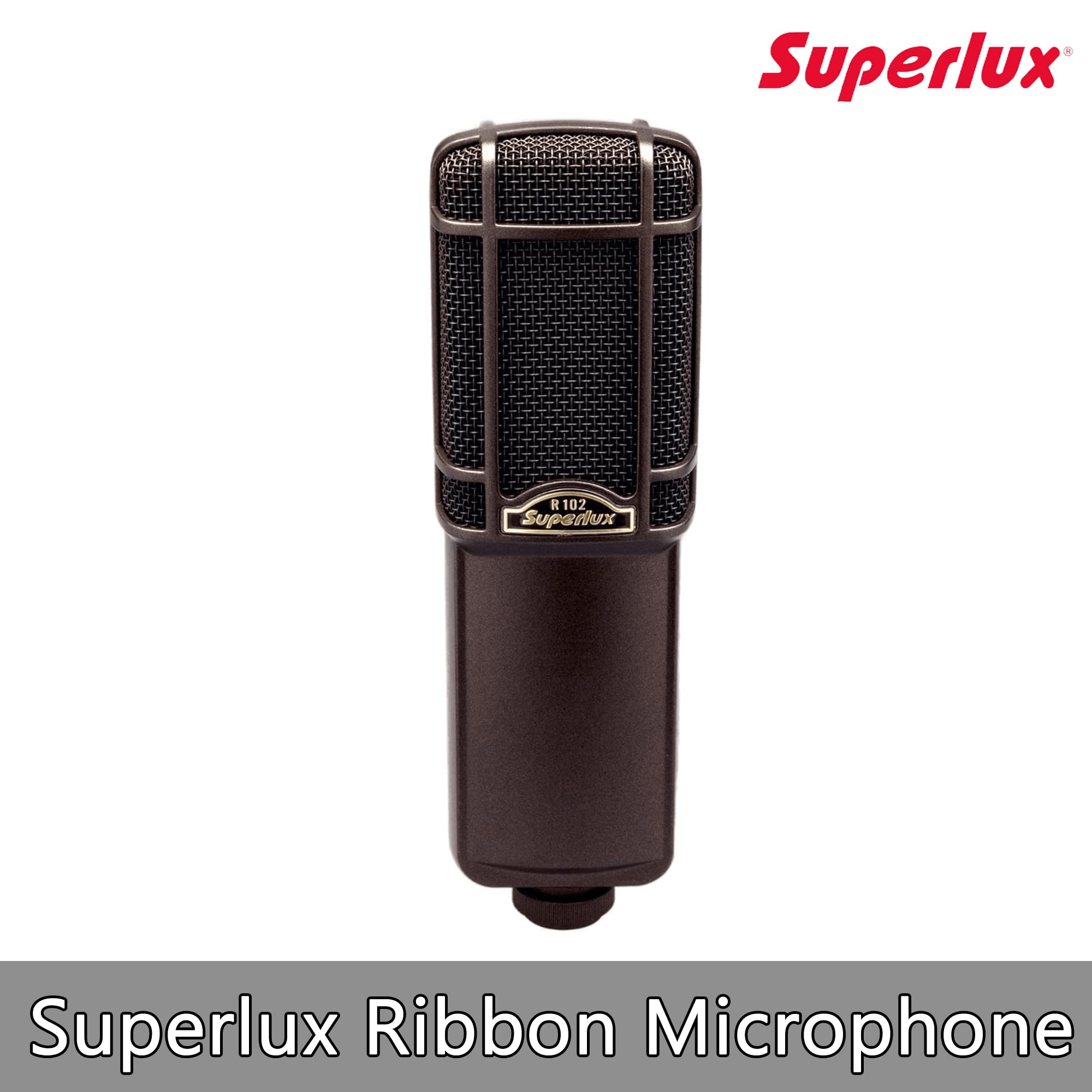 Superlux R102 Active Ribbon Studio Microphone – Phantom-Powered 48