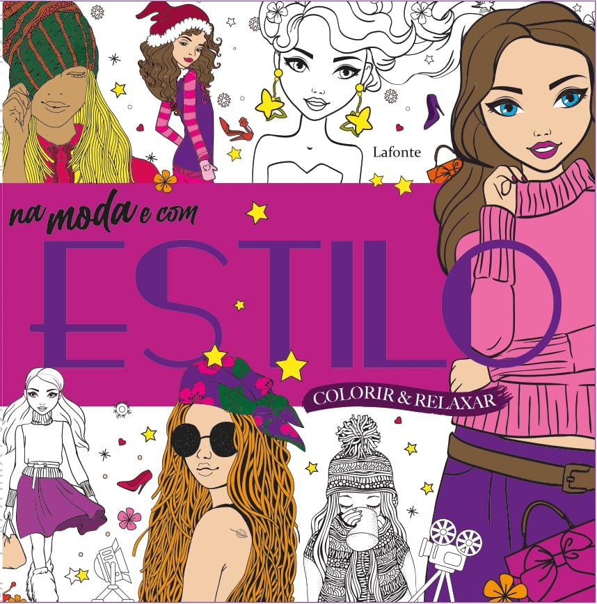 Na Moda com Estilo: Colorir e Relaxar