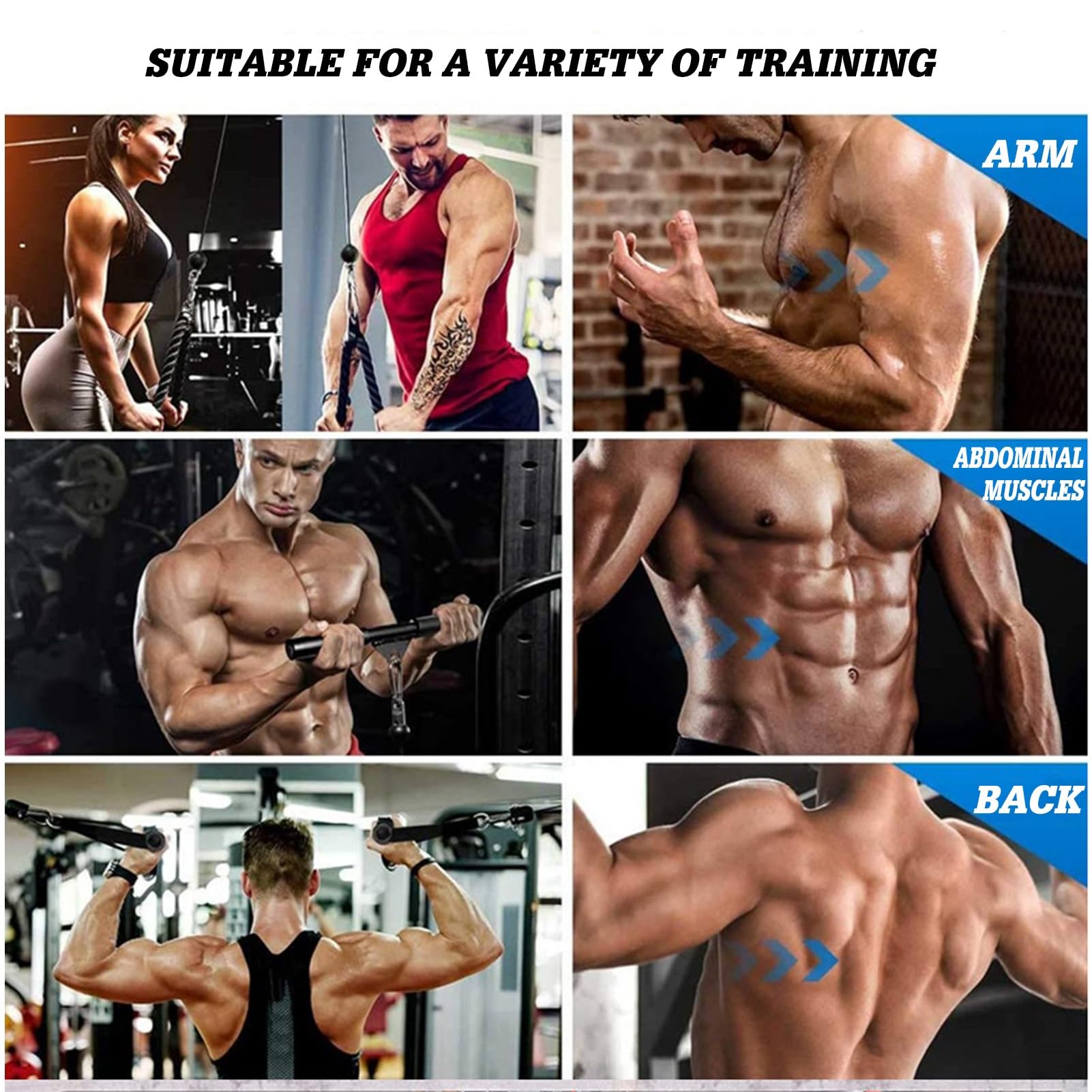 Sistema De Polea De Cable, Accesorio De Polea De Cable For Fitness, Equipo De Gimnasio En Casa For LAT Pull Down, Hombros Y Espalda