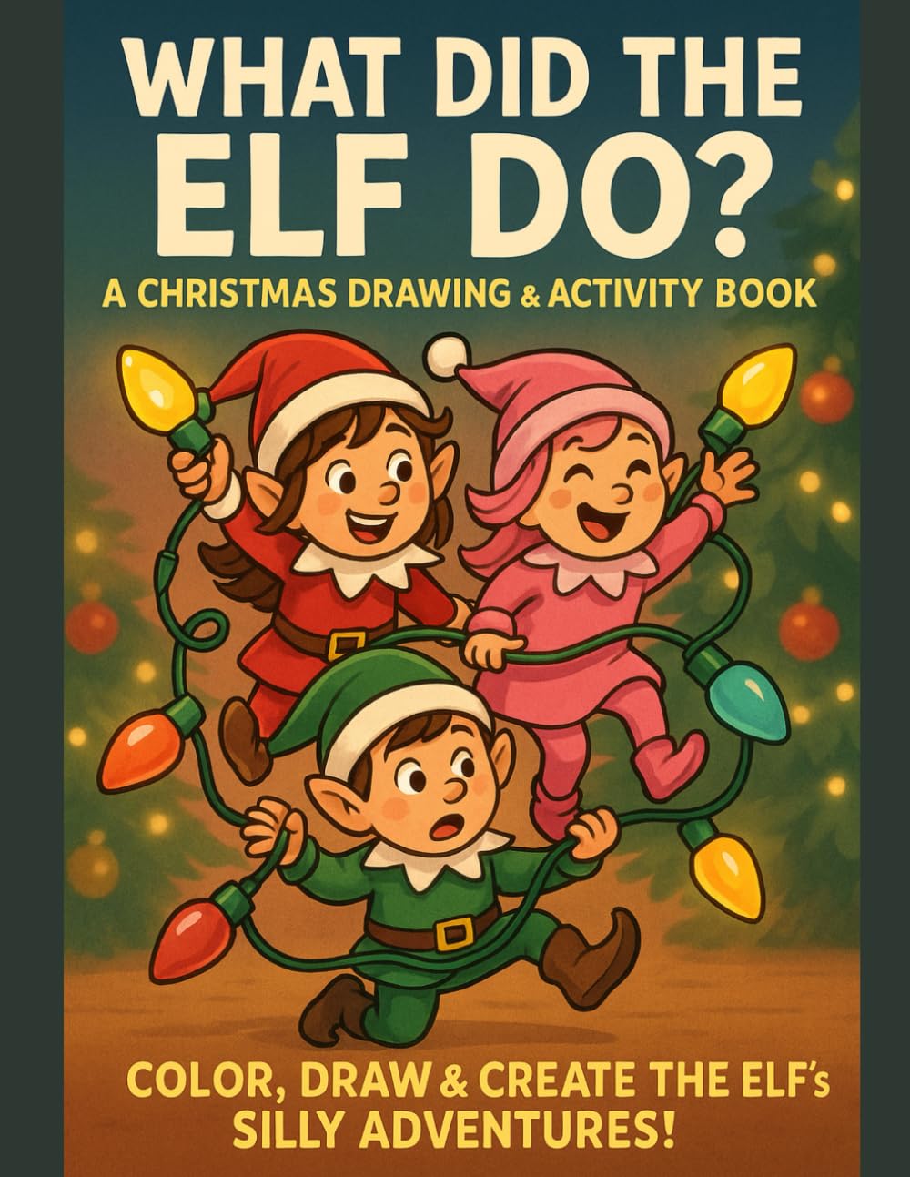 What Did The Elf Do?: A Christmas Drawing And Activity book