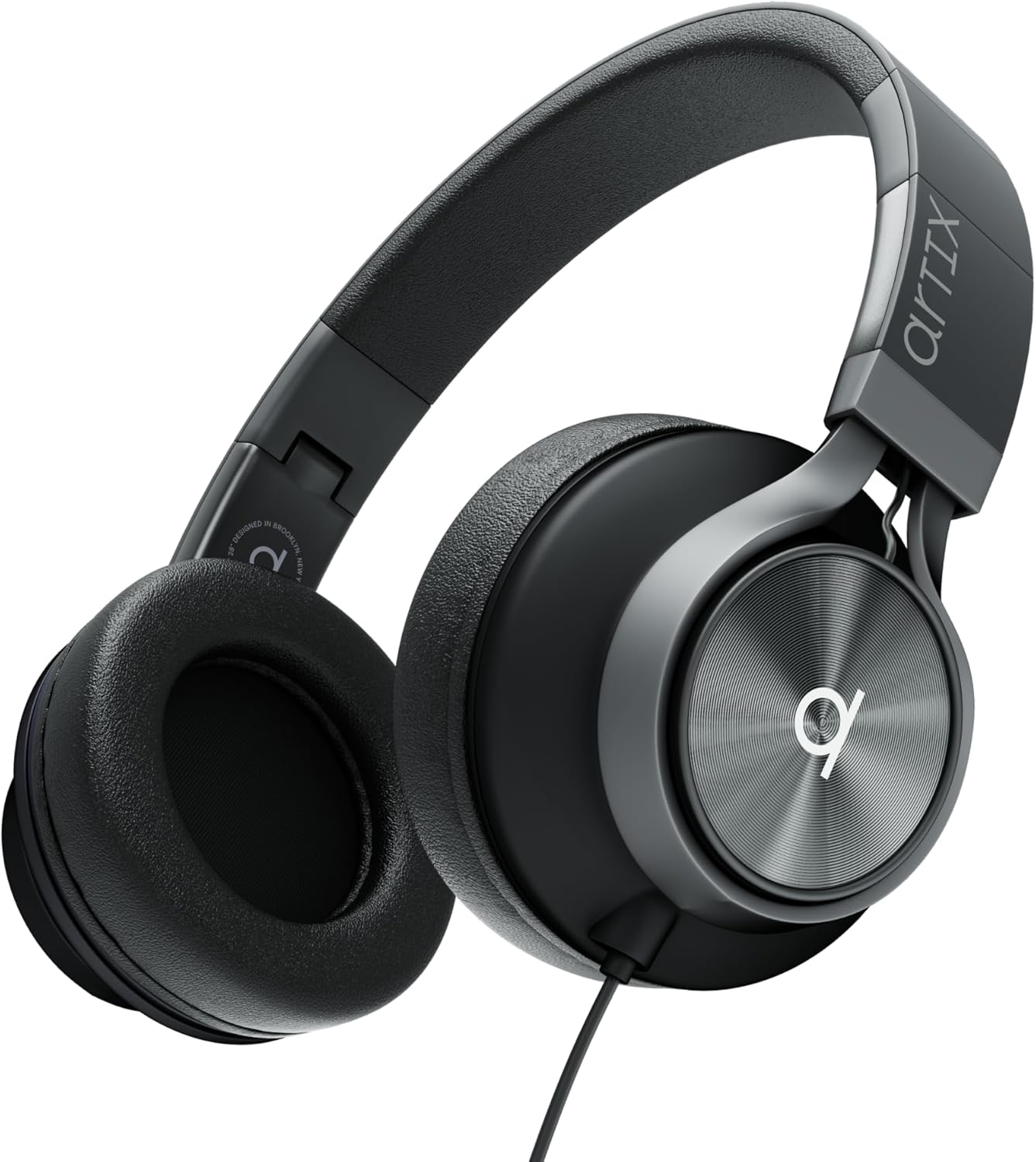 ARTIX Over Ear Headphones Wired with Microphone and Volume Control, Foldable Noise Isolating Headset with Deep Bass for School, Laptop, Computer, Chromebook, Tablet, Travel (3.5mm Jack)