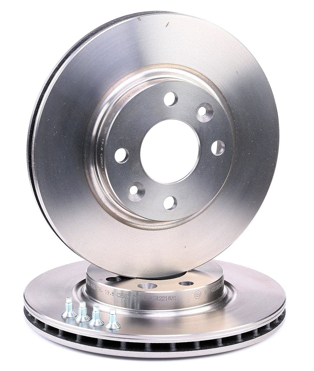 2x BOSCH Disco de freno Delantero Ø258mm Altura: 43,9mm Espesor: 22mm Corona de Agujeros - Ø: 100mm ventilado 0 986 479 A86 Compatible con RENAULT Clio 4 Hatchback BH Twingo 3 Hatchback BCM, BCA