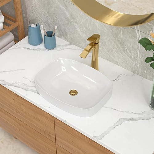 Miniatura 12 de Ordear - Lavabo de baño color blanco, para encimera.