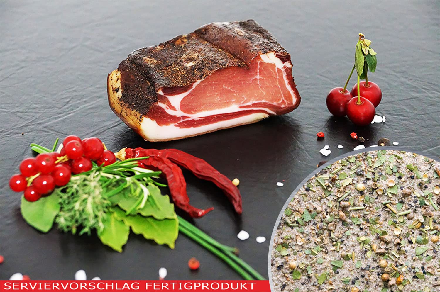 Südtiroler Speck - Gewürzzubereitung, Rohschinken - Gewürz, Schinkenspeck Gewürz. 3 XL Beutel je 1500g (4,5KG)