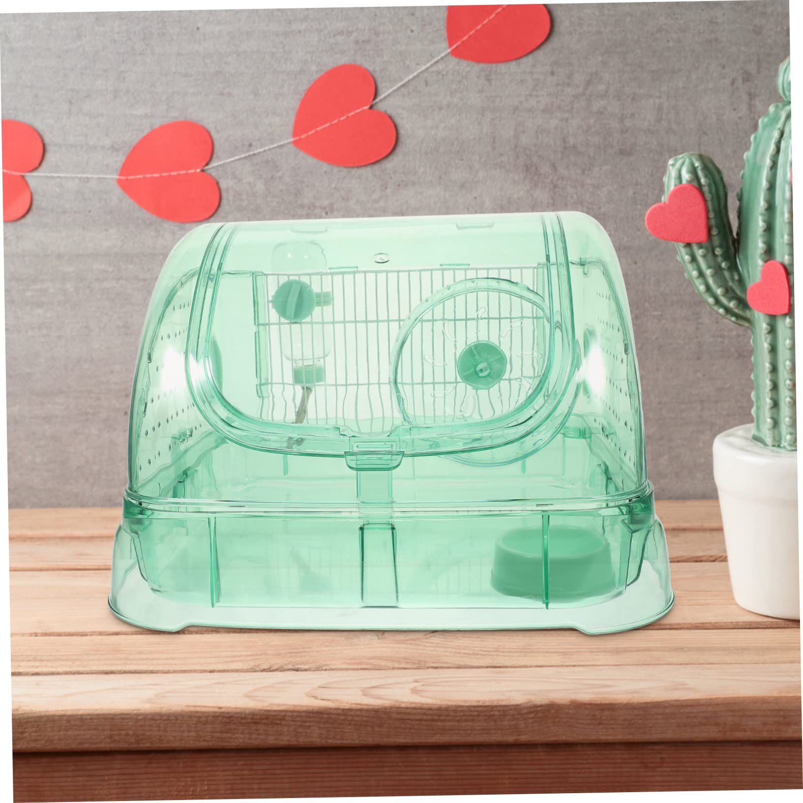 Jaula para Hámster Pequeña De Caja para Mascotas Contenedor para Cobayas Estuche Transparente para Hámster Habitación del