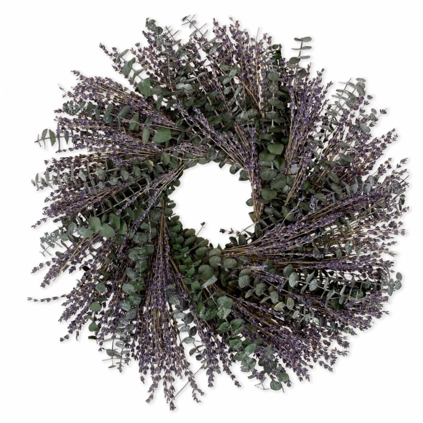 ANDALUCA 20 Preserved Eucalyptus French Lavender Wreath