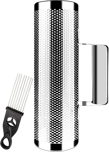 Miniatura 10 de EastRock Güiro Shaker de Acero Inoxidable de 8" x 3" Instrumentos Musicales de Percusión con Rascador