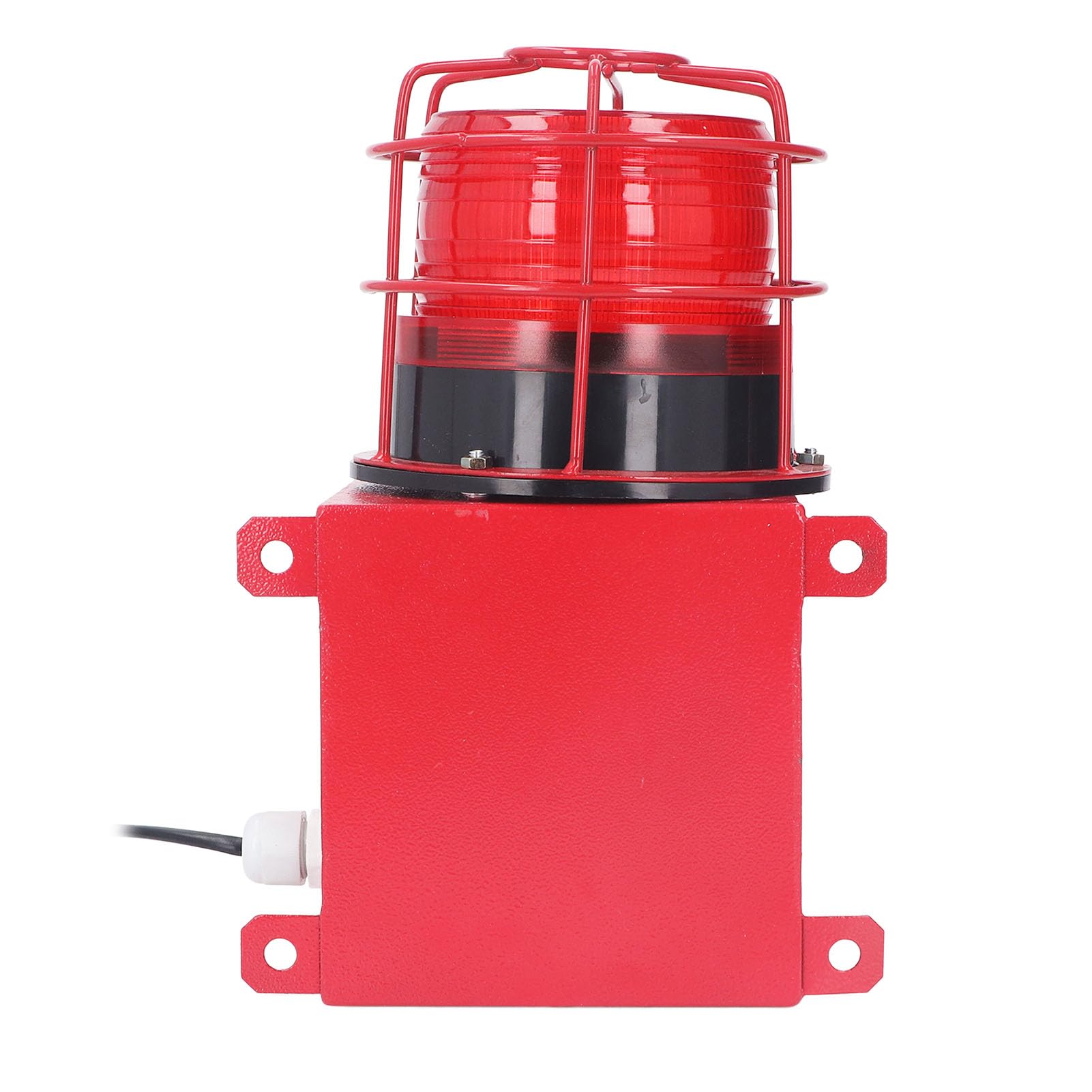Ejoyous Alarma Industrial, Alarma de Luz Sonora de 115 DB con Anticongelante Impermeable IP65, Instalación en Pared, Bocina de Sirena de Alta Potencia para Minas, Canteras, Sitios de (Enchufe