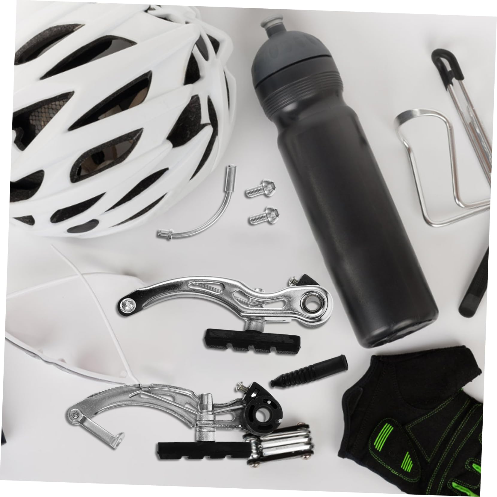 Anneome Mountain Bike Disc Brake Kit Professional Bike Brake Calipers Aluminum Alloy Pads