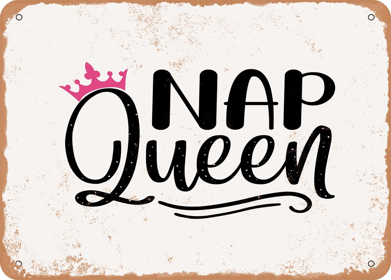 Miaomansenstore Metal Sign - Nip Queen - Vintage Look Sign Home Decor