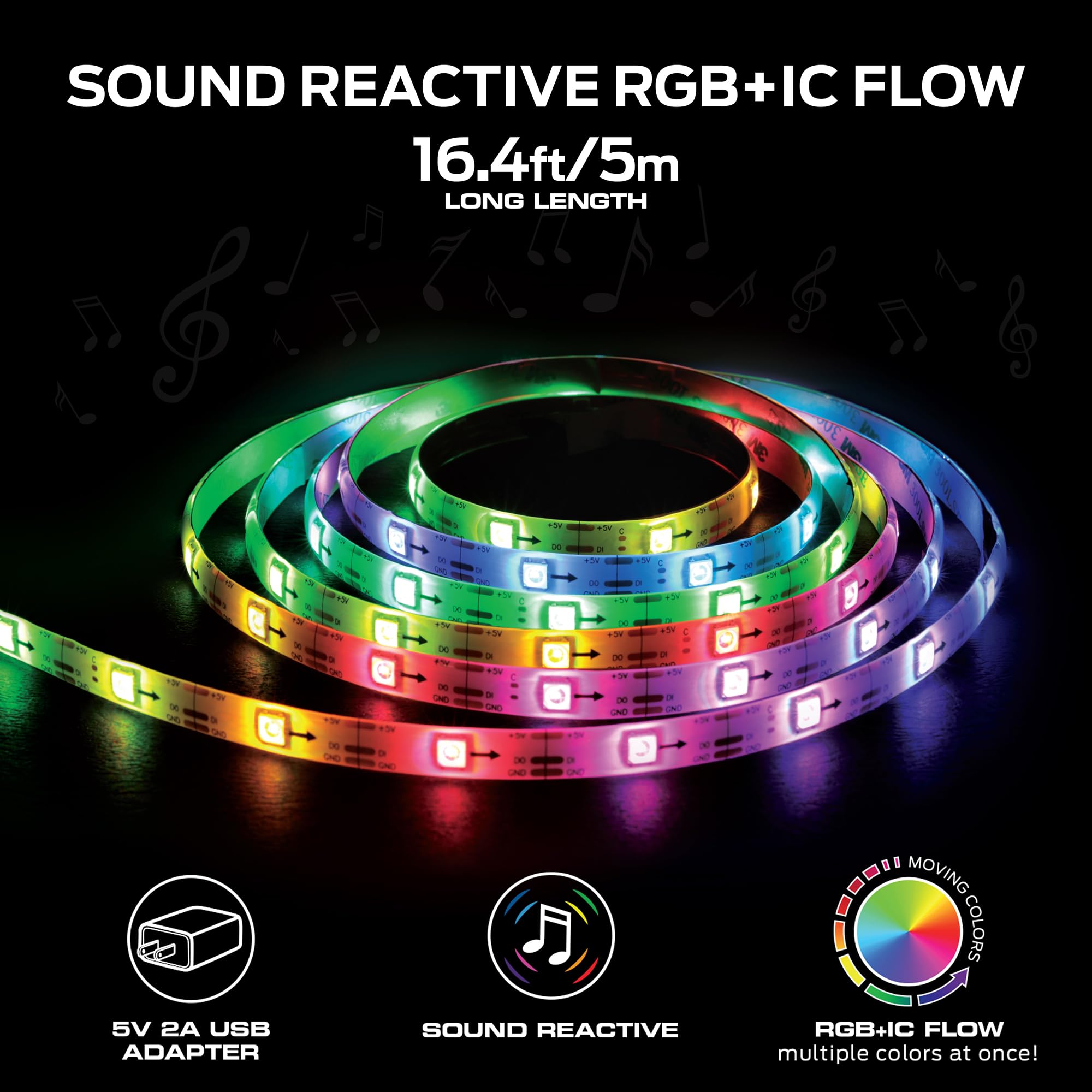 Amazon.com: XTREME Monster 16.5ft Music Sync and Multi-Color Color