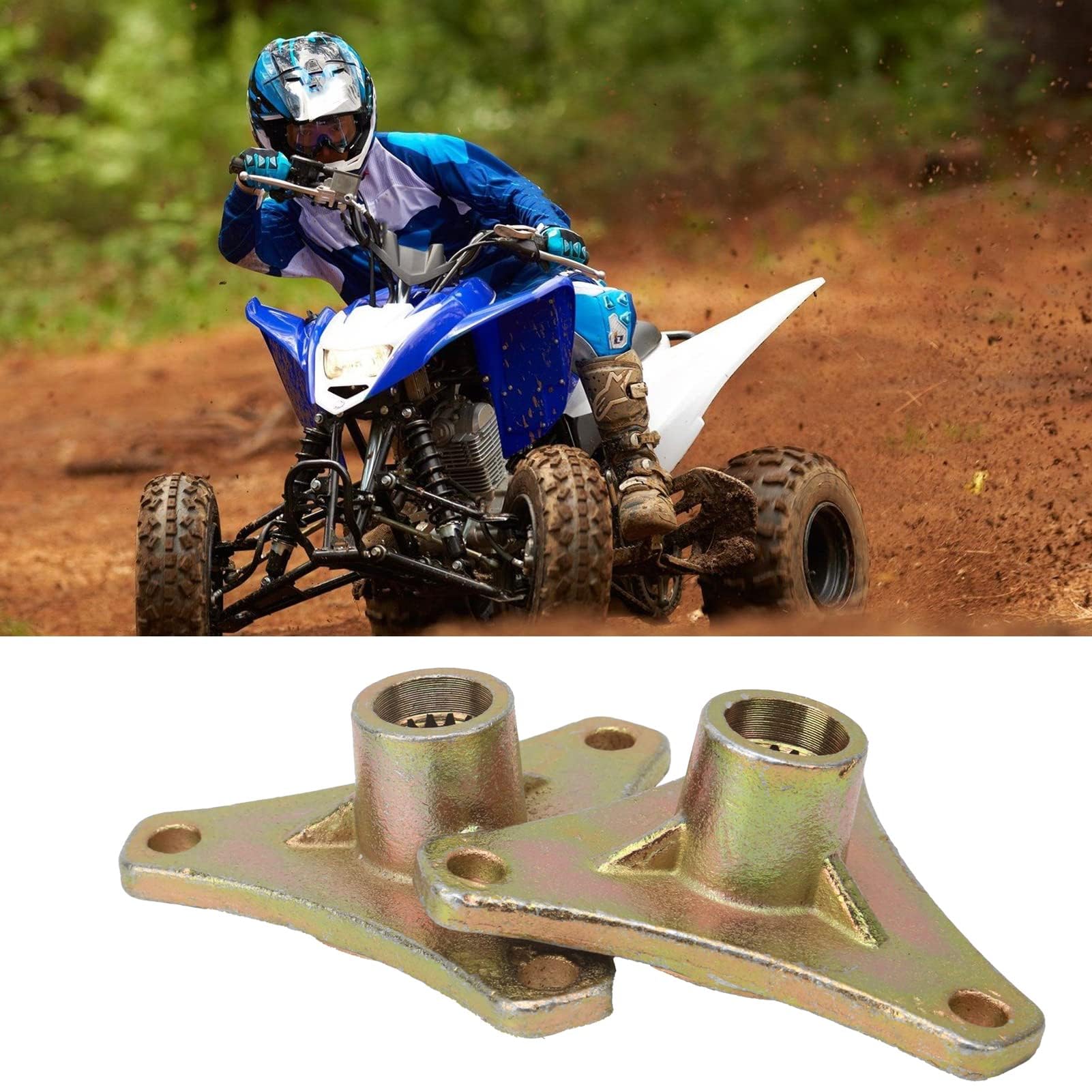 Spline-Hinterrad-Achsennabe, 2 Stück, 17 Zähne, 3 Bolzen, Stahllegierung, Spline-Radnabe Für Quad-Bike, ATV, Go-Kart, 50 Cc, 110 Cc