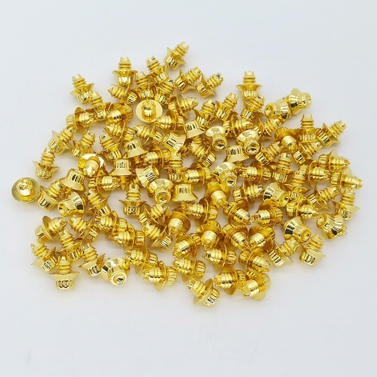 Enjoliveurs Universels Rivets Écrous goujons alliage Capuchons Plastique | Doré Lot De 100 6,9 Mm