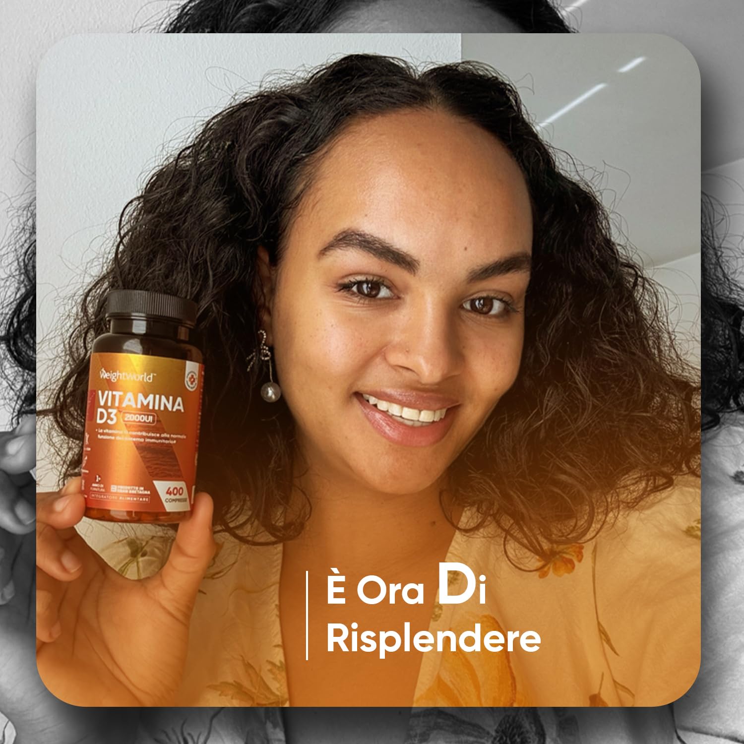 Vitamina D3 2000 UI Colecalciferolo (50mcg) Vegetariana, 400 Compresse (Scorta 13+ Mesi), 1 al Giorno, La Vitamina D Contribuisce alla Normale Funzione del Sistema Immunitario (EFSA), Senza Glutine