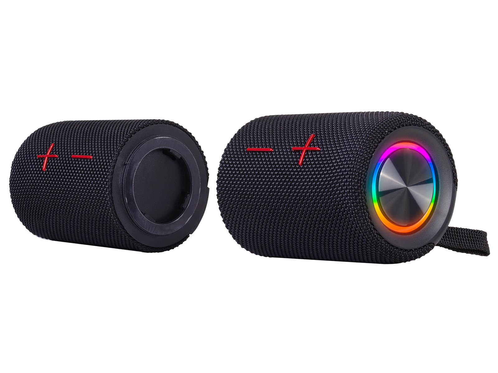 Trevi XR 8A44 DOUBLE Altoparlante Amplificato Portatile 10W x 2, Cassa Wireless Separabile in 2 Unità, Micro SD, AUX-IN, Audio Wireless 5.3, IPX5, Batteria Integrata, Nero
