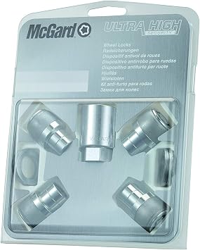 21156SL Wheel Lock Nuts SL Ultra High Security M12 x 1,5, Flat seat, Overall Length 35,0 mm, Hex Size 21mm, Key Diameter 28,8 mm