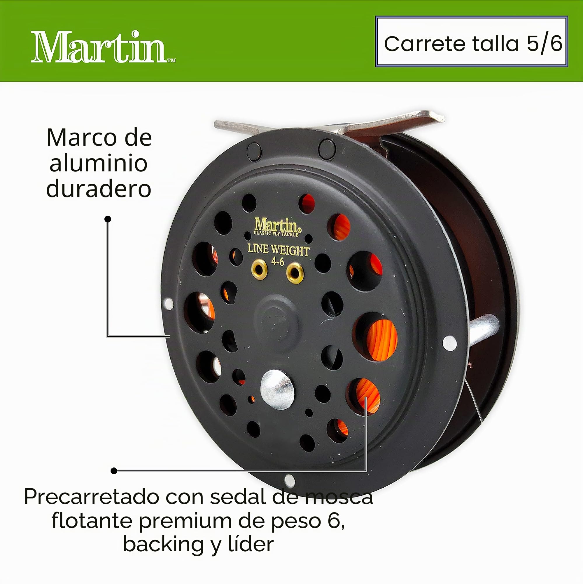 Martin Complete Fly Combo 8ft0 in. 3pc 5/6wt MRT56TK 6L