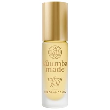 Kuumba Made Saffron Gold Fragrance Oil, Long-Lasting Scented Oil Perfume Roller, Vegan, Alcohol-Free, 0.15 oz