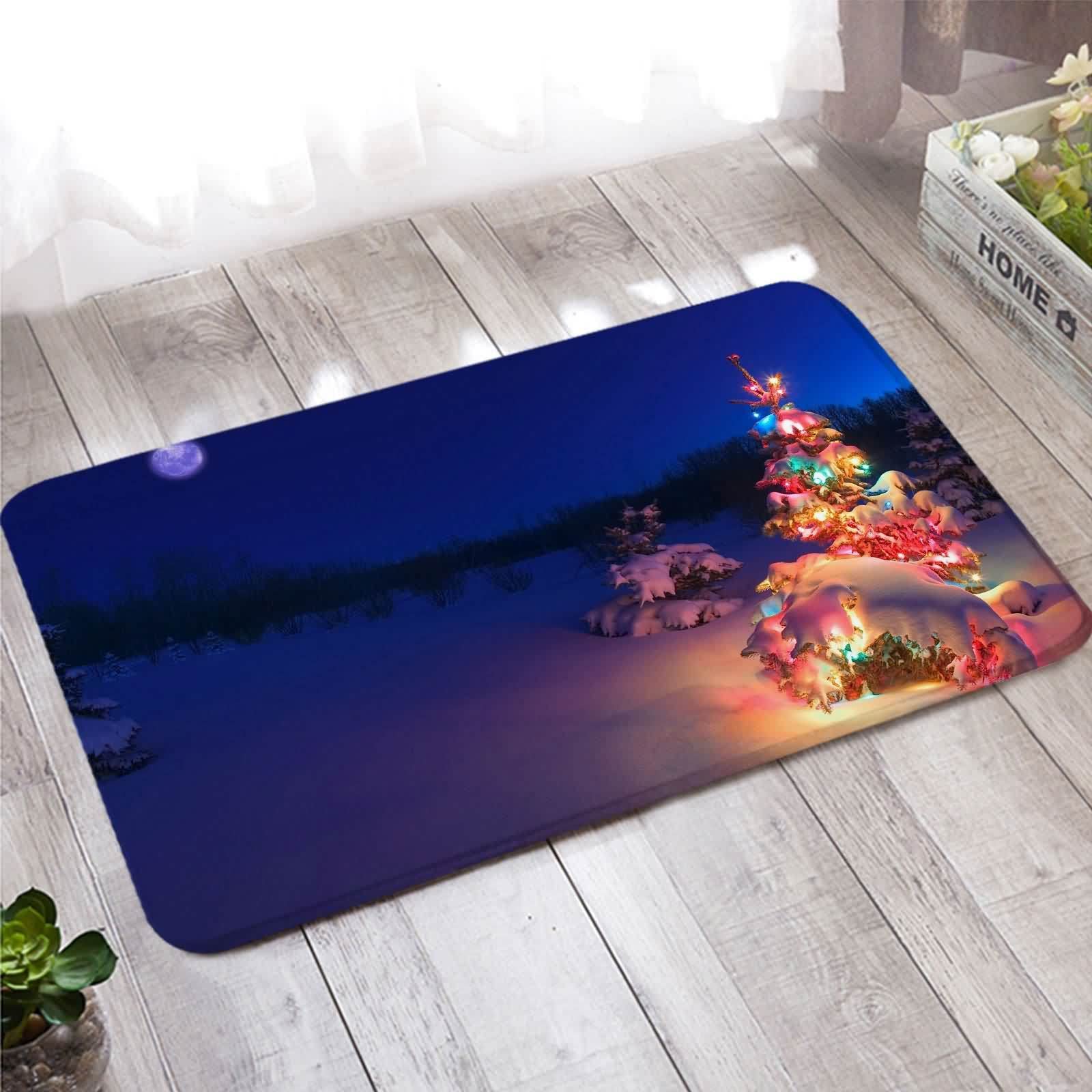 Tapis Entree Bienvenue Esprit de Noël pour Réchauffer l'Atmosphère 60X180