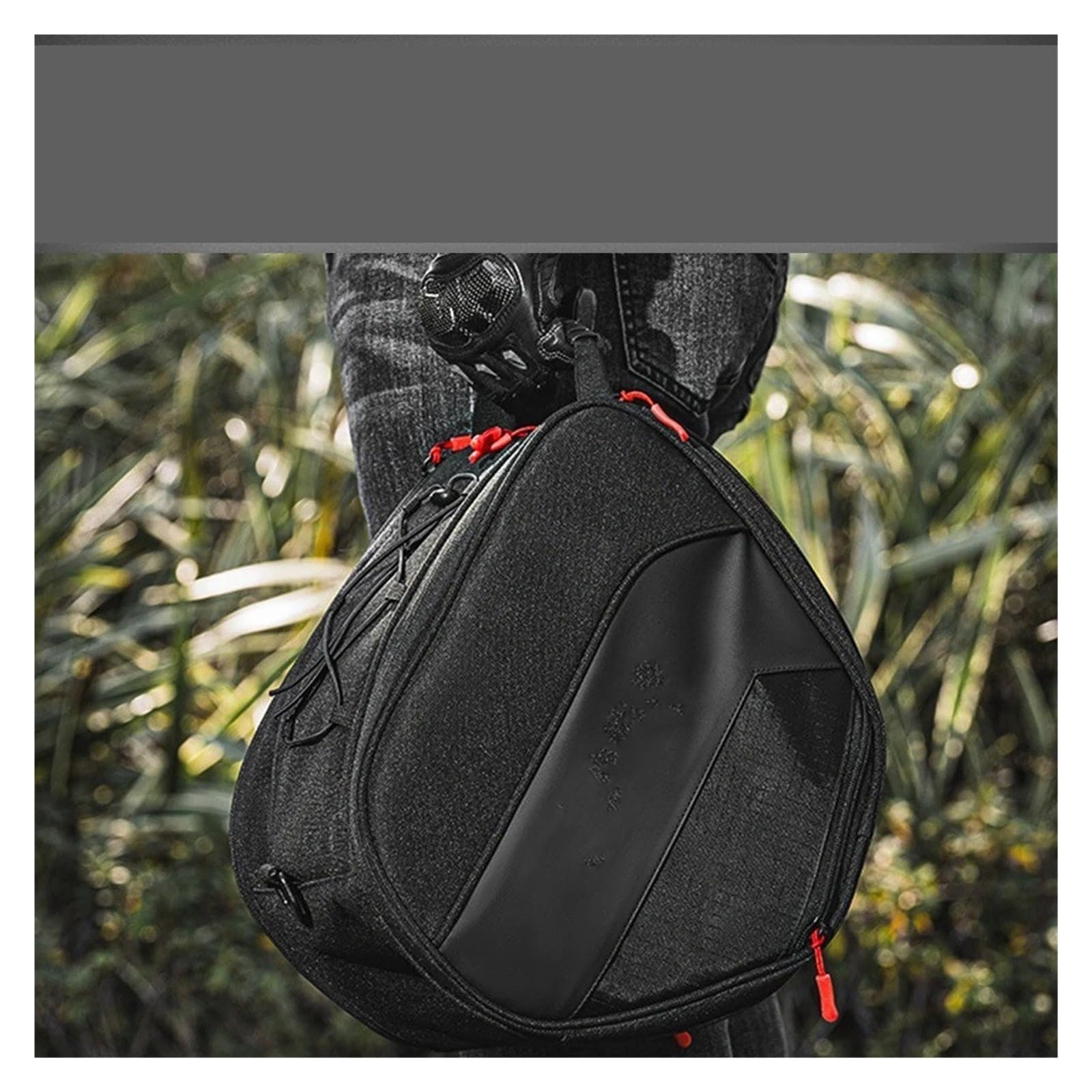 Borsa Moto Per For ADV 150 160 350 PCX 125 X-ADV Forza 300 750 NSS Scooter Tunnel Borsa Da Serbatoio EVA Guscio Rigido Pedale Sella Selle Moto Bagagli(Black-A)