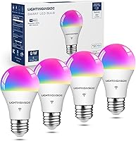 Vista 14 de Lightinginside - Bombillas inteligentes de 60 W equivalentes, bombilla WiFi inteligente compatible con Alexa/Google Assistant/Smart Life, A19 E26