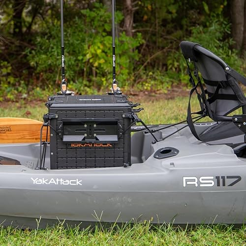Miniatura 7 de YakAttack Sistema de caja de almacenamiento de equipo de pesca apilable TracPak  Accesorios de pesca en kayak