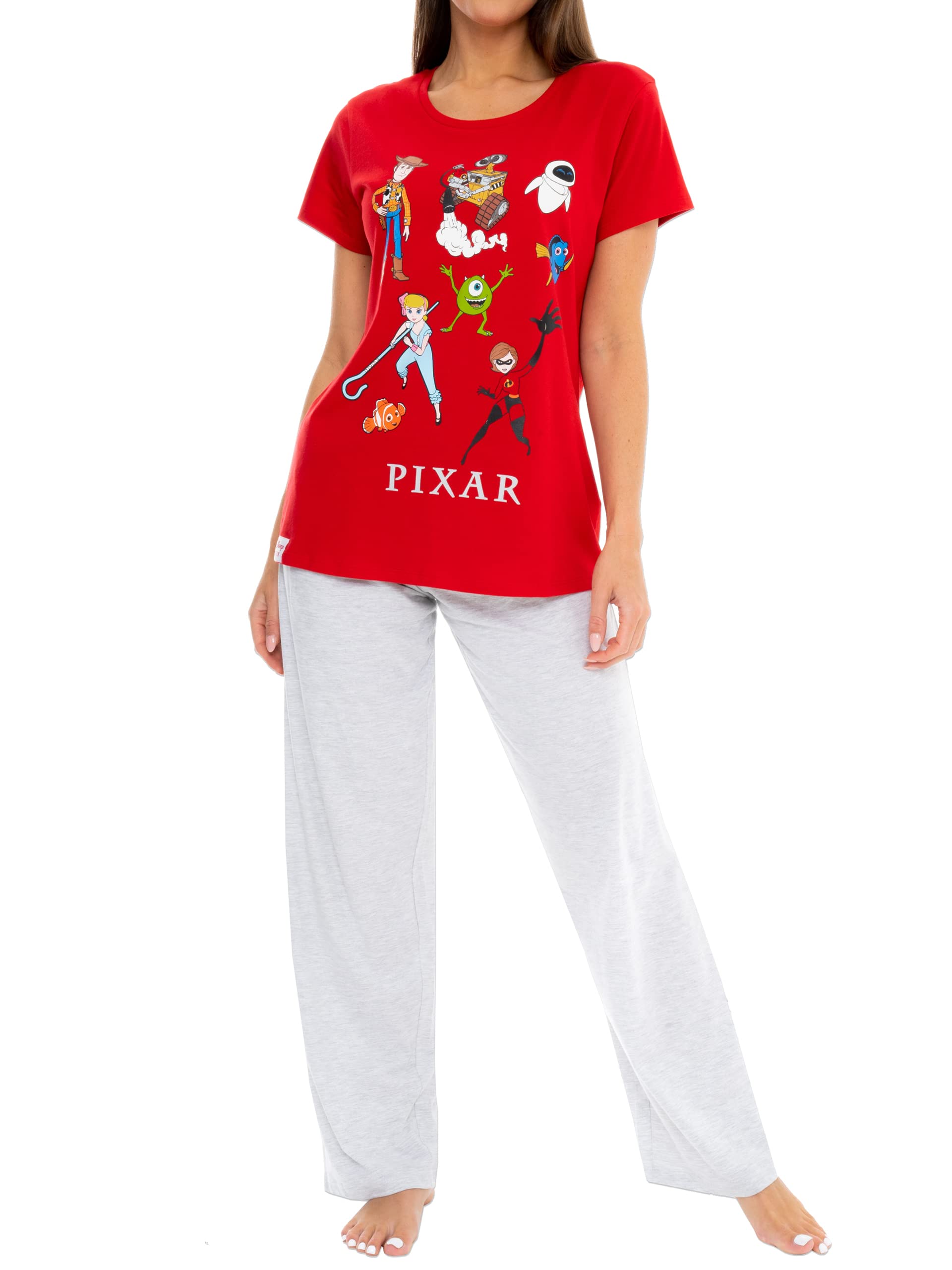 Disney Women's Red Pixar Pyjamas Toy Story And Incredibles XX-Large