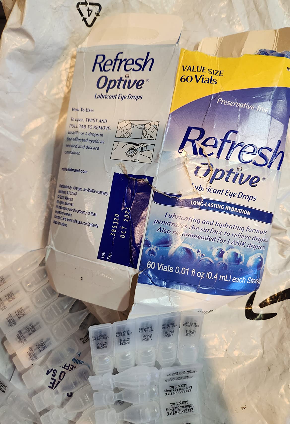 5/mo Finance Refresh Optive Lubricant Eye Drops For Dry Eyes