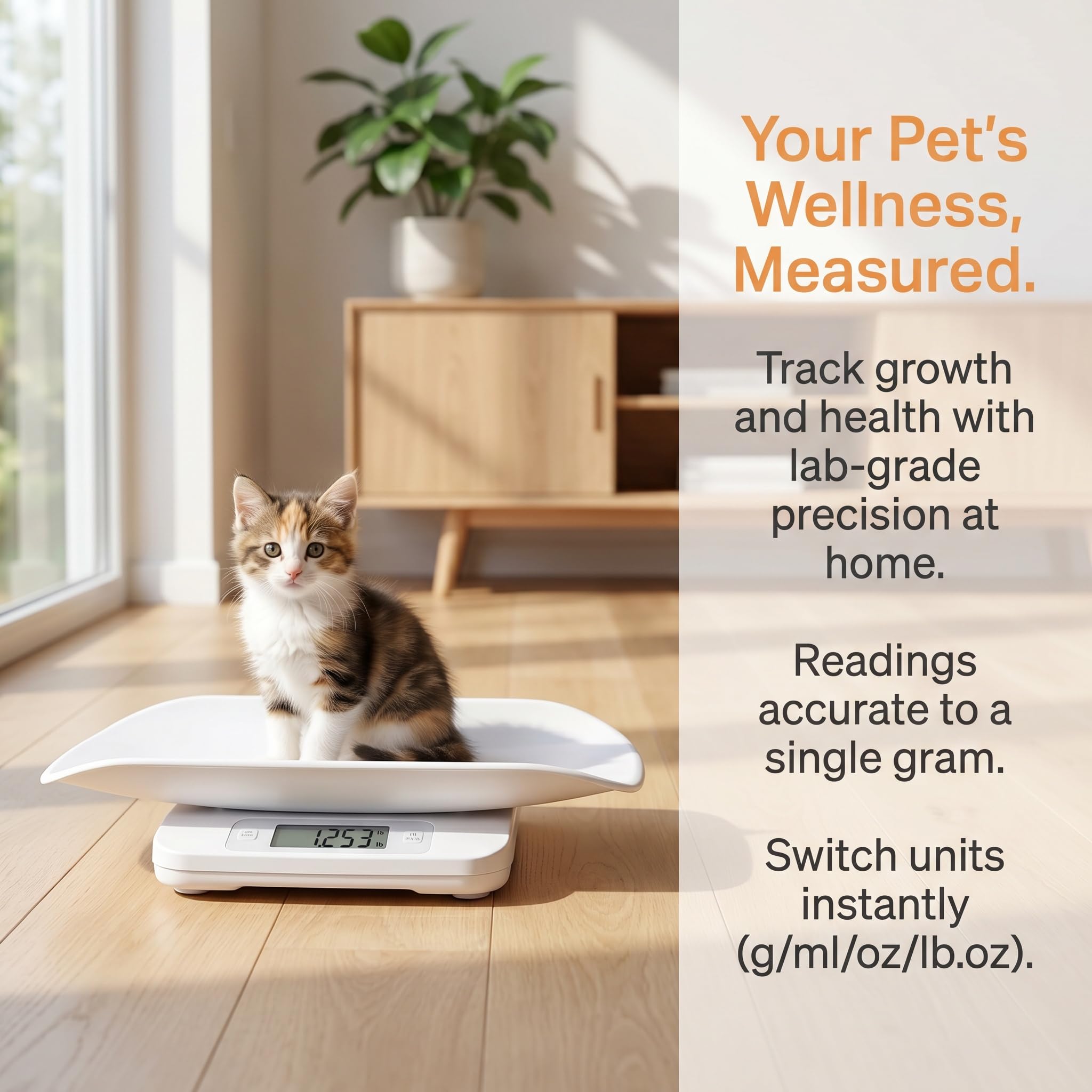 Bilancia Digitale di Alta Precisione per Animali Domestici 10 kg/1 G, Bilancia Portatile A LED per Cani, Gatti E Cuccioli, Bilancia da Cucina Ideale per Pesare con Precisione Cibo E Animali.