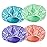 AmazerBath Shower Cap, 4 PCS Shower Caps for Women Reusable Waterproof, Double Layers Hair Cap for Shower, Elastic and Flexi Bath Caps, Environmental Protection Bathing Hat for Adult, Large Size
