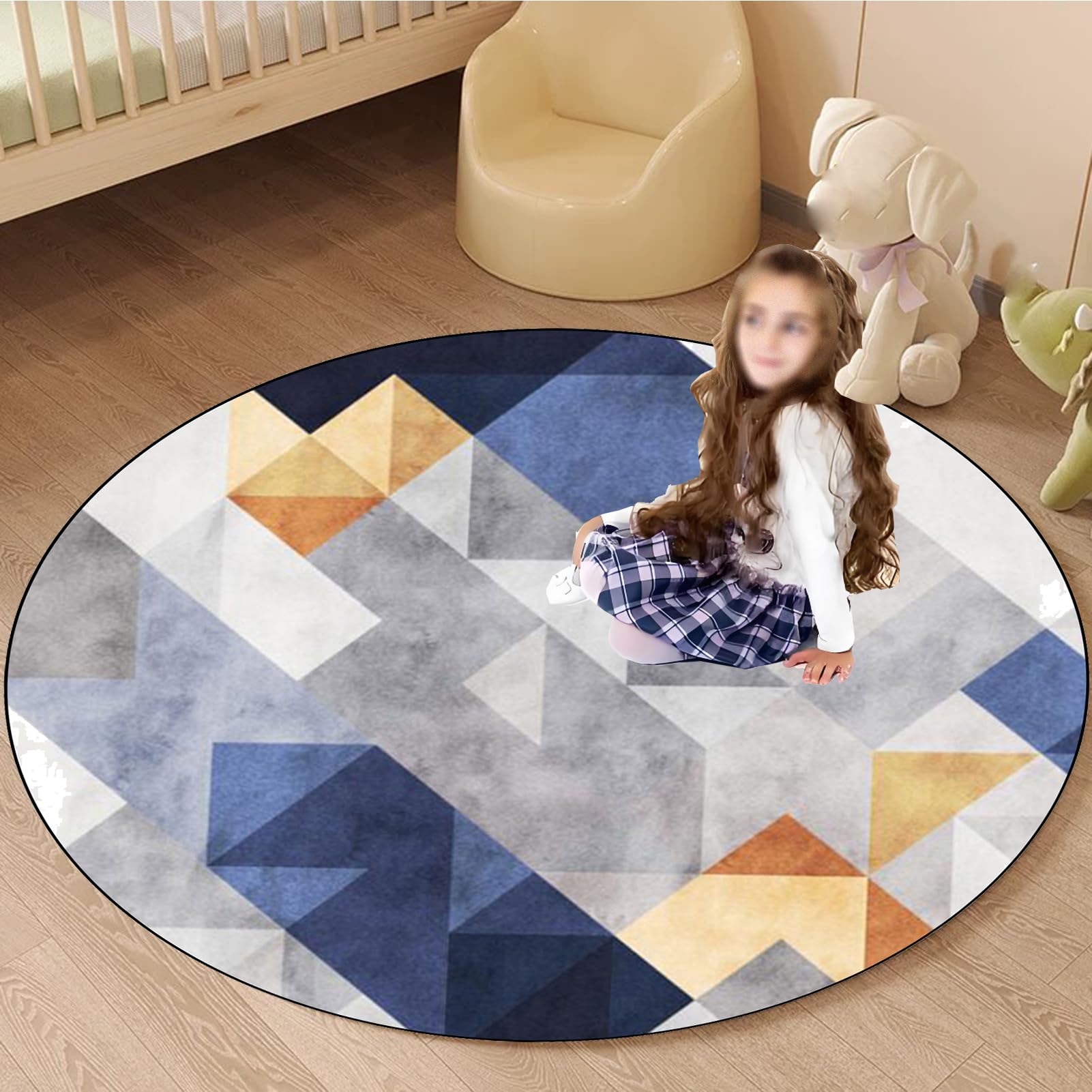 140 cm Redondo Alfombra Silla Gaming, Alfombra Multiusos para el Hogar, Protector Suelo Silla Ruedas, Alfombra de Protección de Suelo, Alfombra de Suelo para Suelos Duros, Laminado