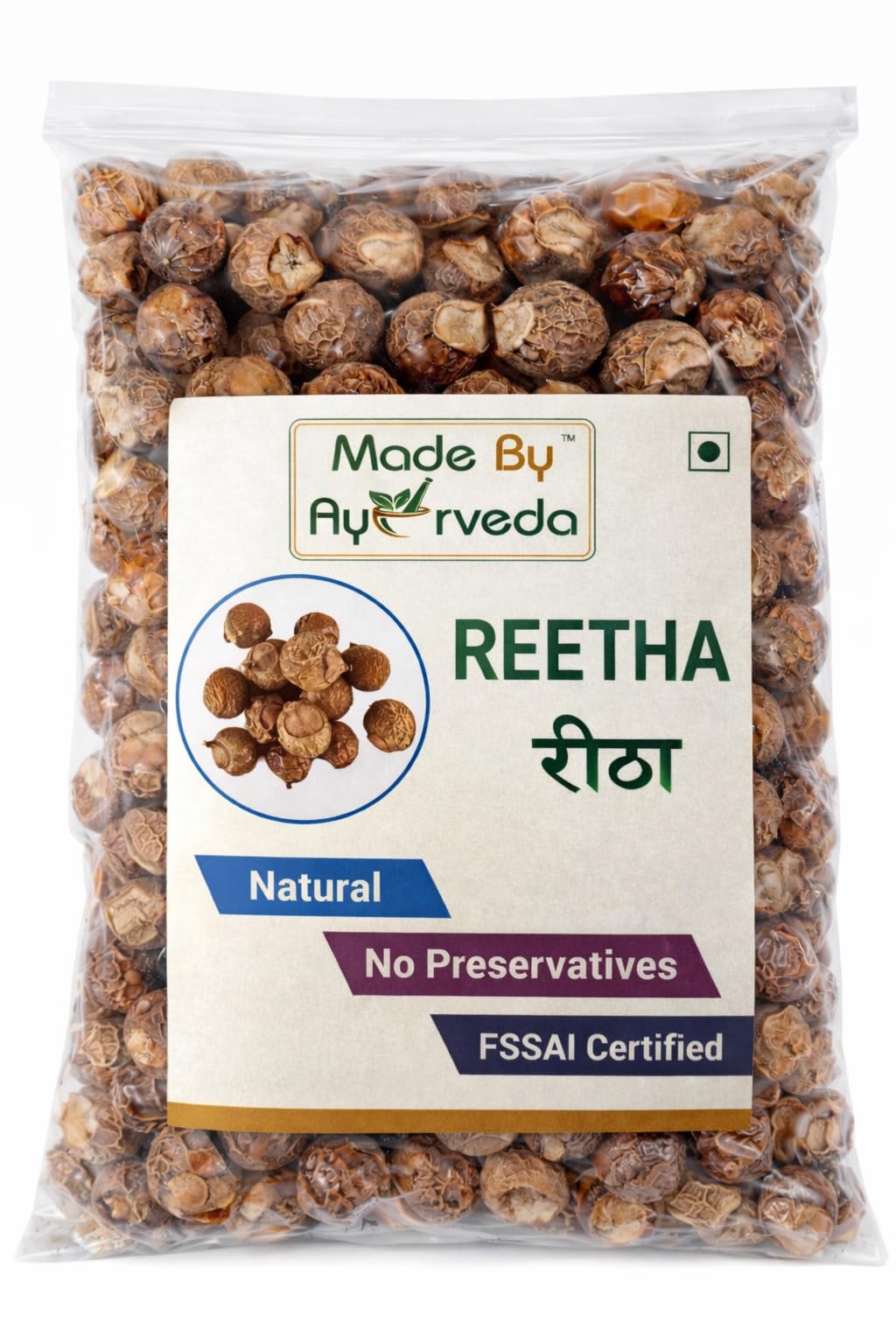 Reetha Powder Raw Whole 300 gm – Natural Soapnut Powder for Hair Wash | Herbal Hair Cleanser | Ayurvedic Scalp Care | No Preservatives-image-0