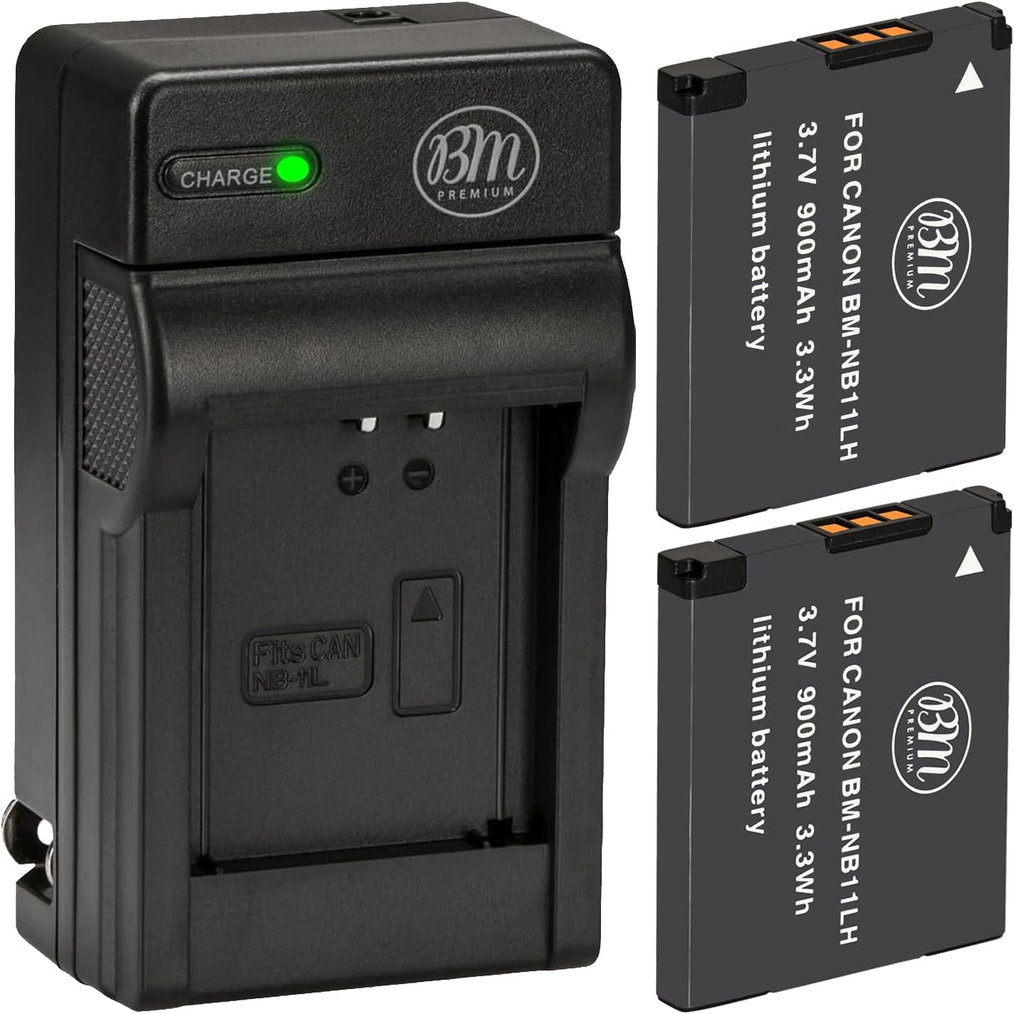 BM 2 NB-11LH Batteries and Charger for Canon Elph 110, Elph 130, Elph 135, Elph 140, Elph 150, Elph 160, Elph 170 IS, Elph 180, Elph 190, Elph 320, Elph 340 Elph 350 Elph 360, SX400 SX410 SX420 Camera