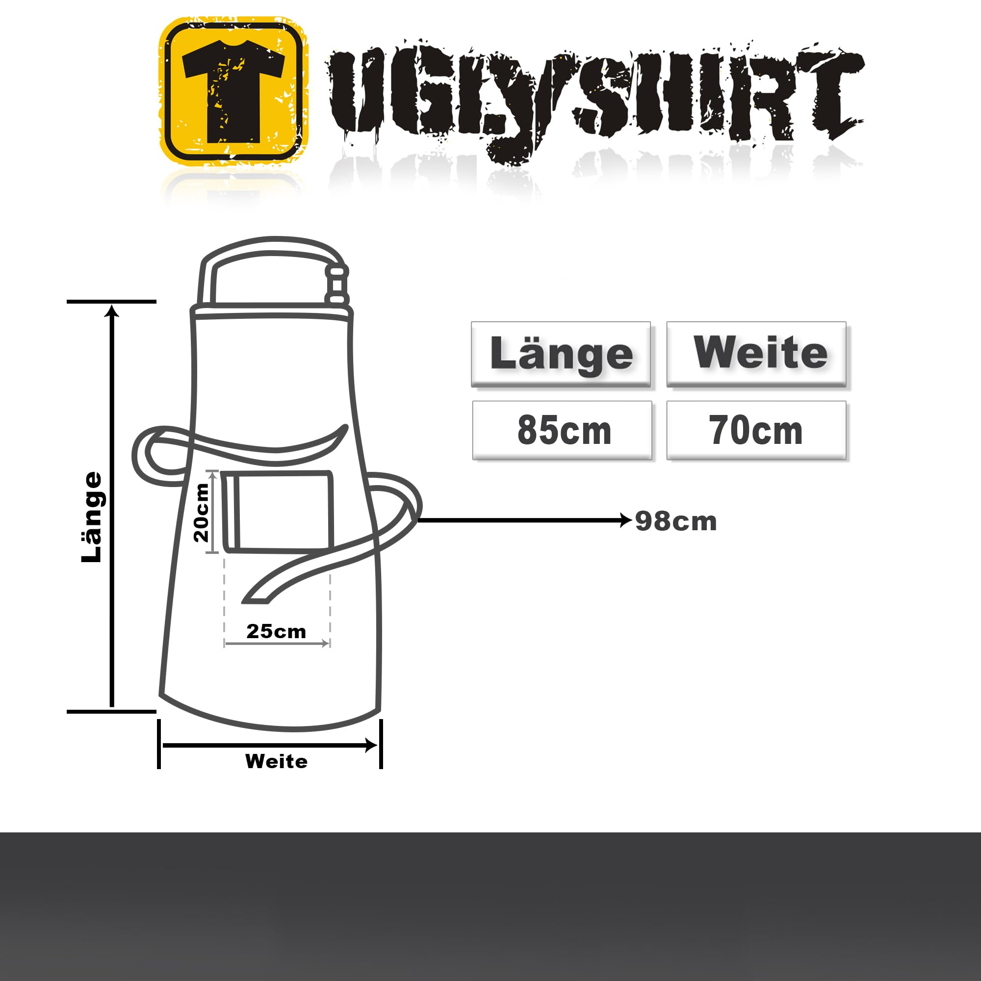 UGLYSHIRT Grillschürze In Walhalla Grillen | Wikinger Kochschürze für Männer und Frauen Vatertagsgeschenk Vikings Apron Odin Geschenke zum Vatertag