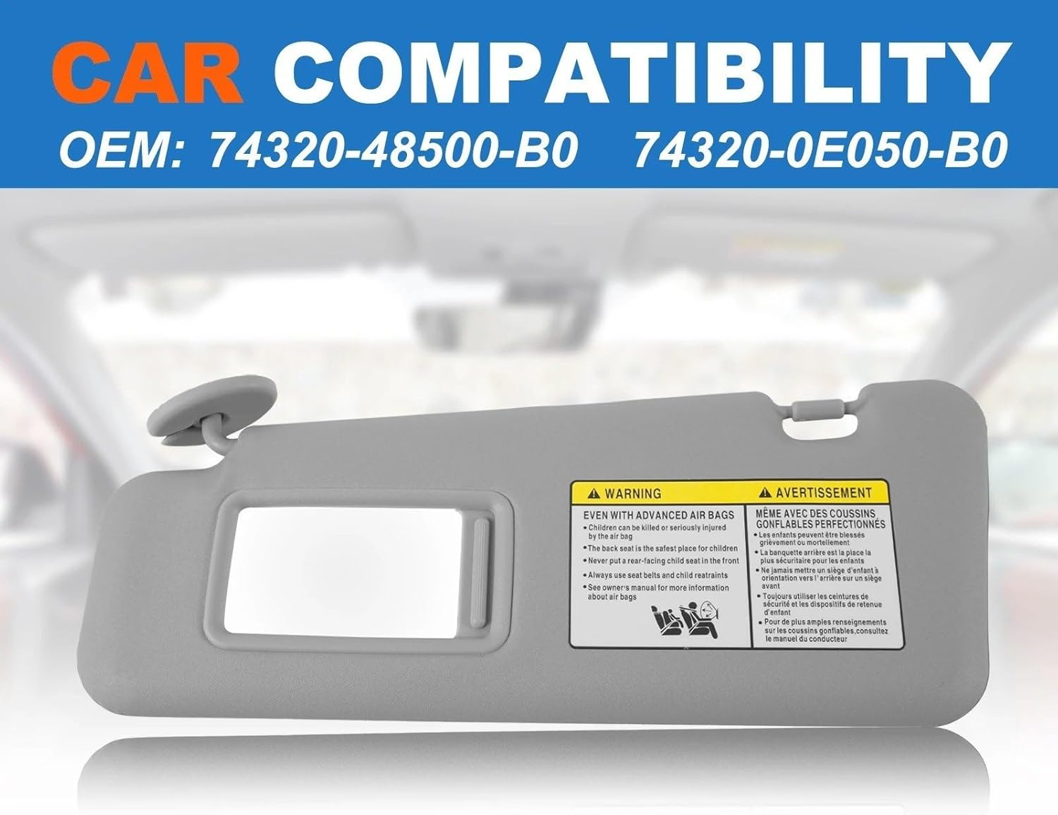 ンバイザー グレー サンバイザー 左側 右側 シボレー用 タホ用