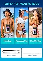 Vista 7 de Funda impermeable grande para teléfono móvil, funda impermeable universal para iPhone 15 Pro Max 14 Plus 13 12 11 Samsung hasta 7.2 pulgadas, IPX8