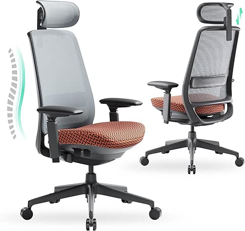 COLAMY Ergonomic Office Chair, Mesh Desk Chair with High Back,