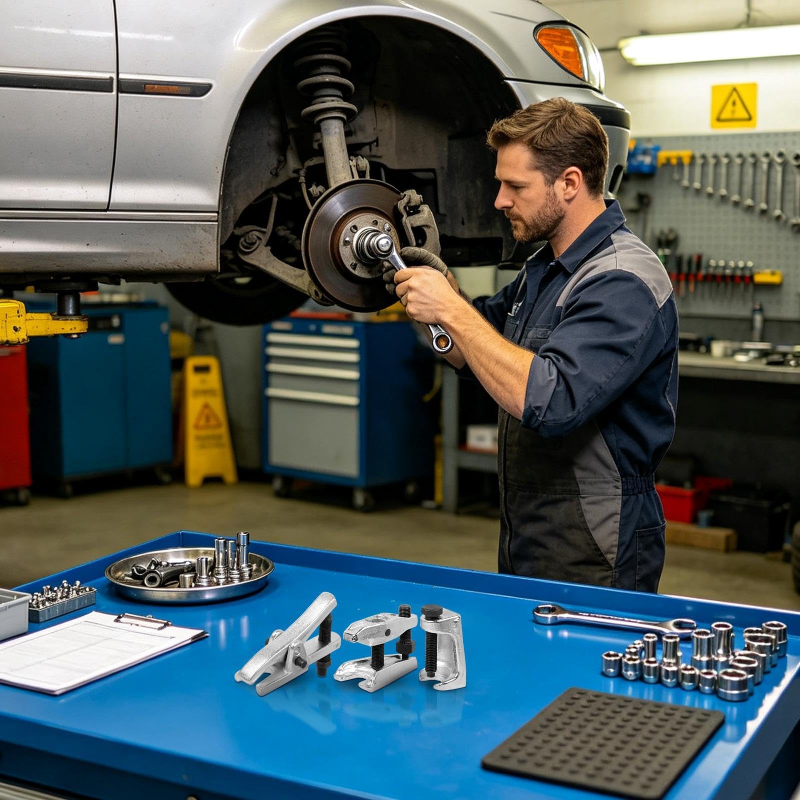 Separatore Per Giunti Sferici Auto Universali In Lega A 3 Pezzi | Estrattore Per Testine Tie Rod E Giunti Sferici Per Garage Casa Officina Meccanici Veicoli Berline Camion Camper