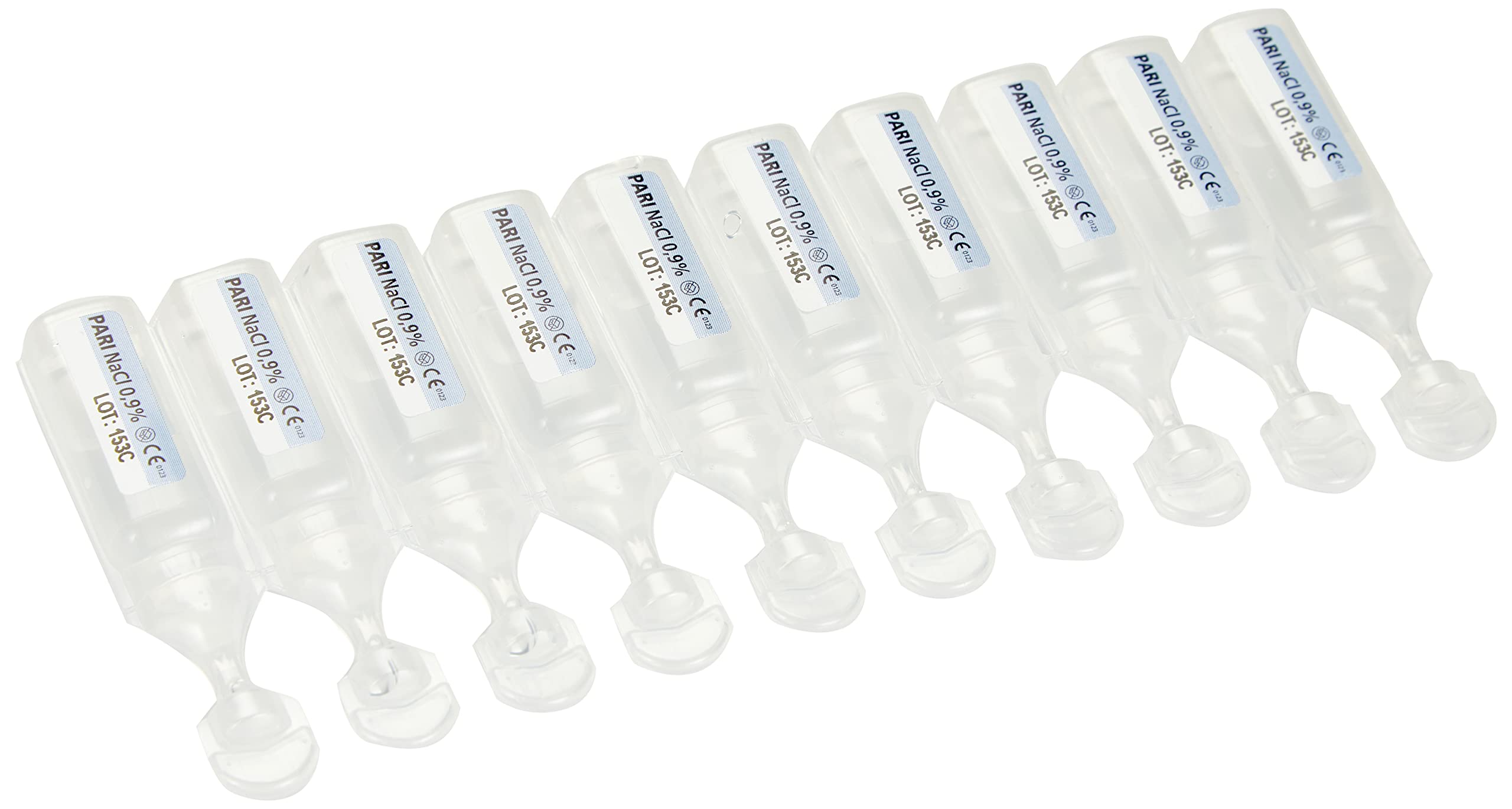 PARI NaCl Inhalationslösung, 2 x 60 Stück | 2er Pack & 023G3510 COMPACT2 Year Pack, 100 g
